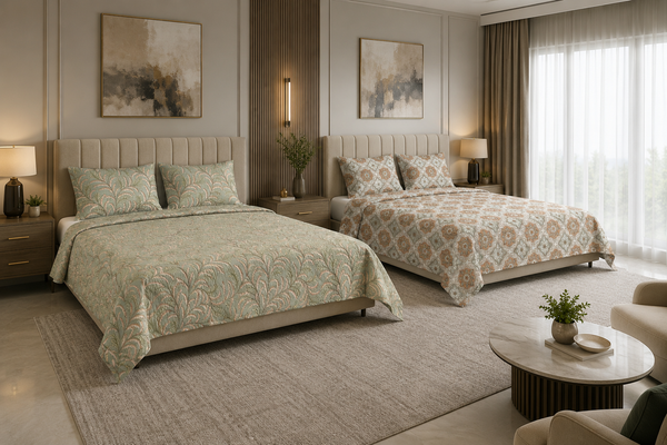 Premium Reversible Cotton Bedsheet