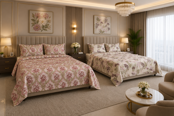 Premium Cotton Reversible Bedsheet