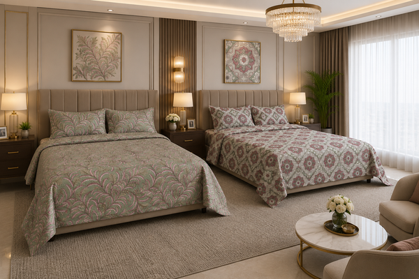 Premium Reversible Cotton Bedsheet