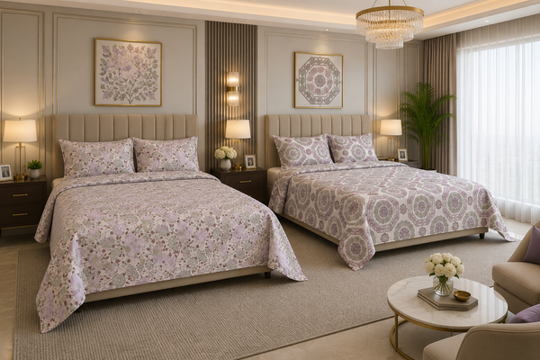 Premium Cotton Reversible Bedsheet