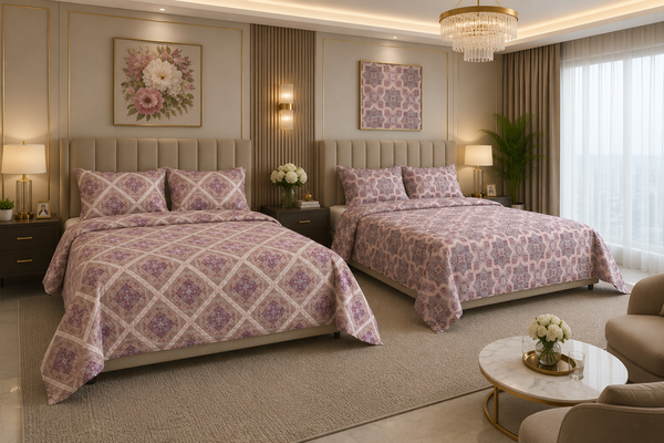 Premium Cotton Reversible Bedsheet