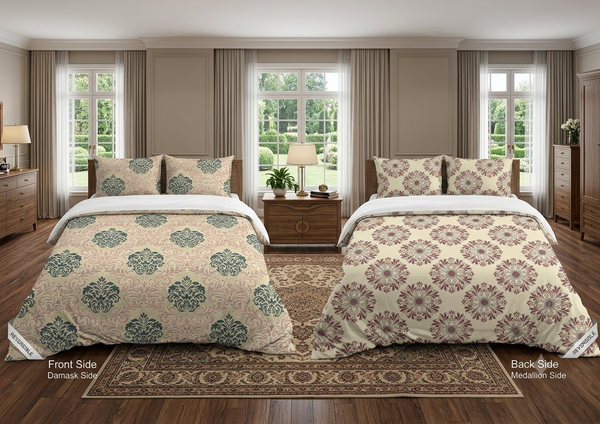 Premium Cotton Reversible Bedsheet