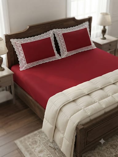 Lace 300 TC Bedsheet