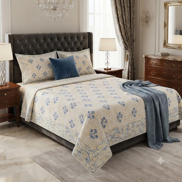 Pure Cotton Single Bed Topsheet Pair