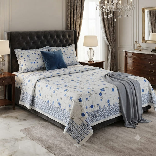 Pure Cotton Single Bed Topsheet Pair