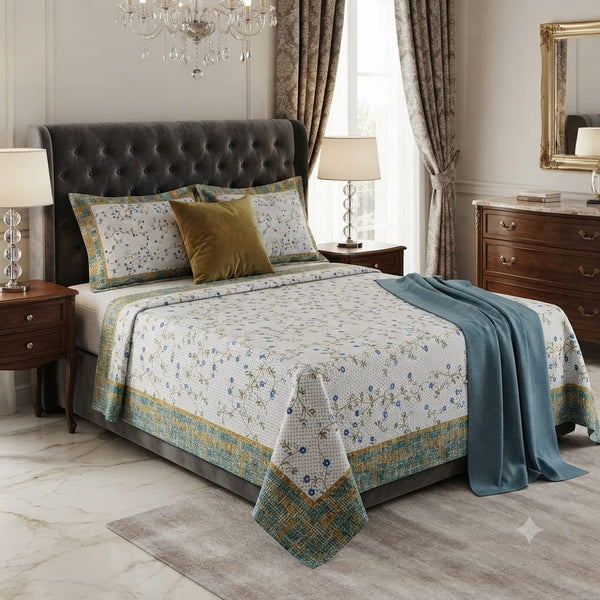 Pure Cotton Single Bed Topsheet Pair