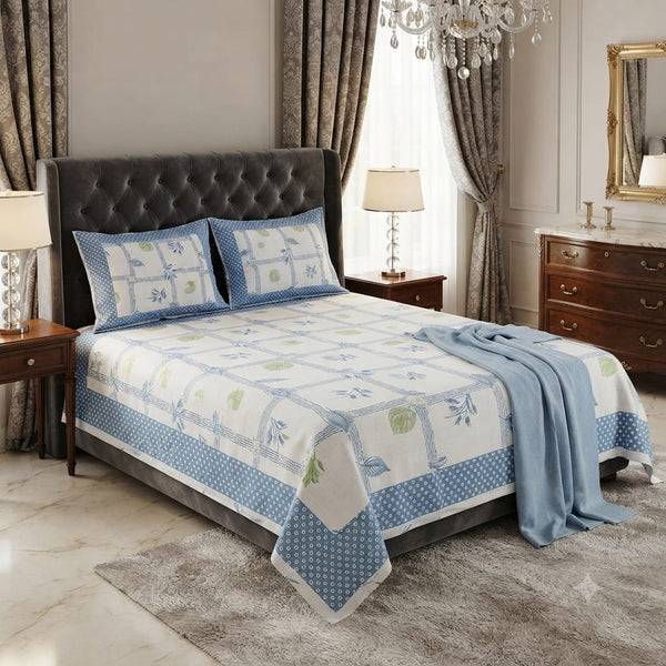 Pure Cotton Single Bed Topsheet Pair