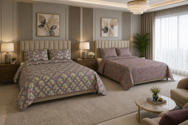 Premium Reversible Cotton Bedsheet