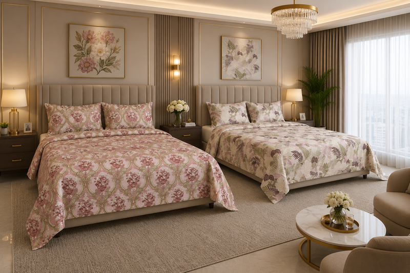 Premium Reversible Cotton Bedsheet