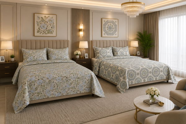 Premium Cotton Reversible Bedsheet