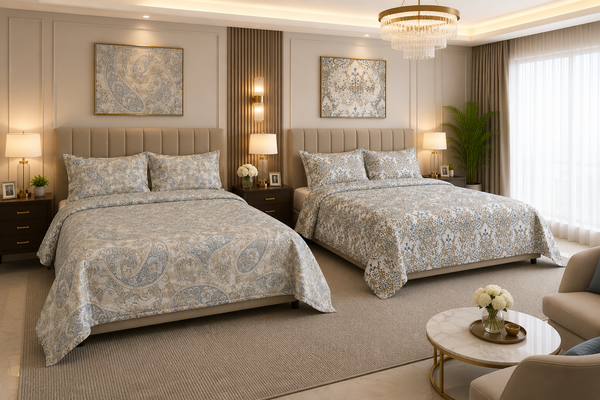 Premium Cotton Reversible Bedsheet