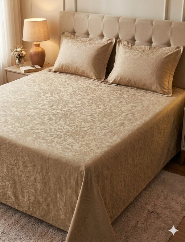 Solid Textured Bedsheet
