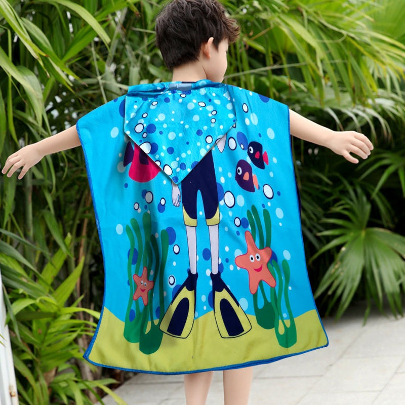 Kid's  poncho towel's