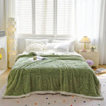 Baby AC Blanket Butterflies Sherpa Heavy Winter 210 GSM