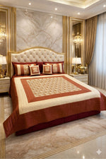 5 pcs set Embroidery Bedcover