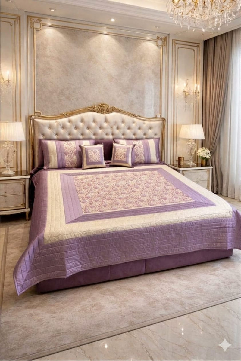5 pcs set Embroidery Bedcover