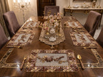 Luxury Beaded Table Runner and Mat Set