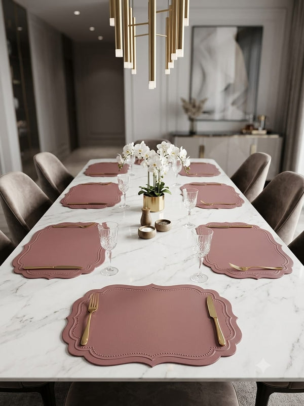 Elegant Scalloped Dining Table Mat