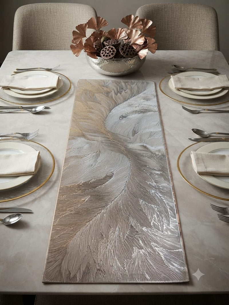 Designer Metallic PVC Table Runner