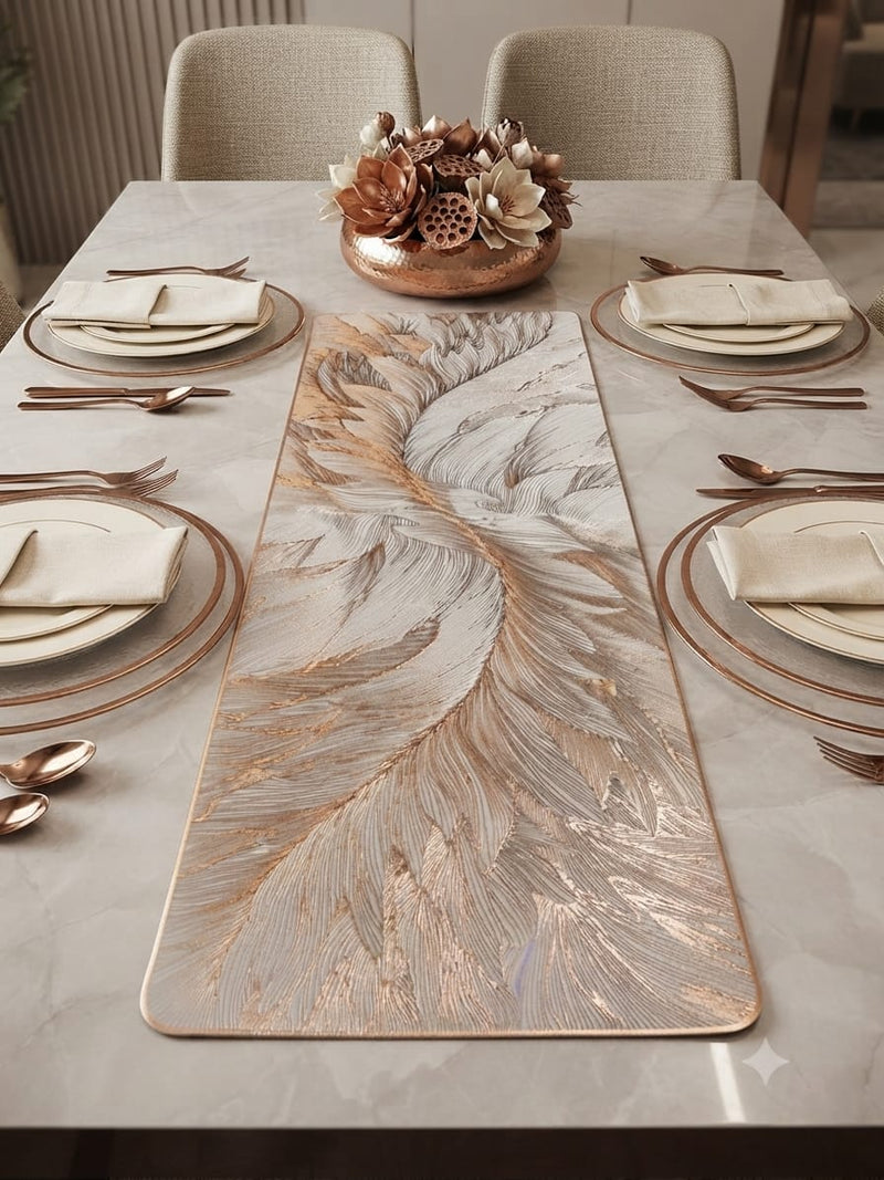 Designer Metallic PVC Table Runner