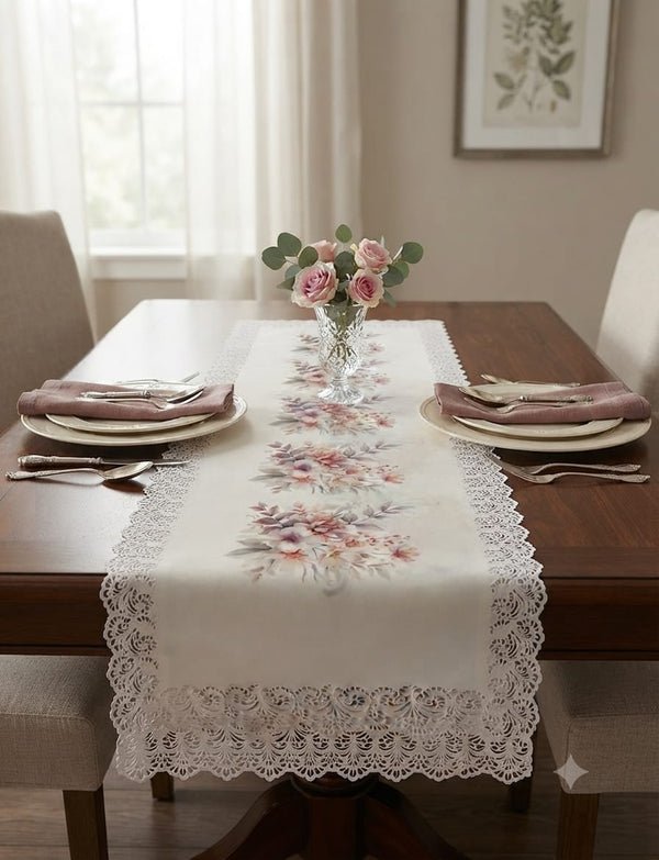 Floral PVC Table Short Runner