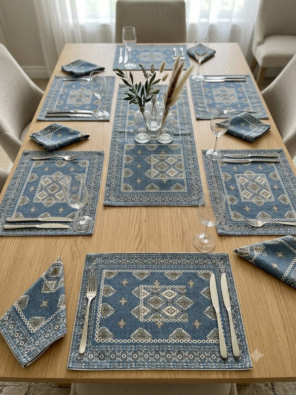Premium Dinning Table Runner & Mats set