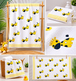 Premium Hand Block Print Waffle Kids Bath Towel