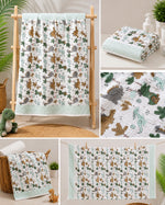 Premium Hand Block Print Waffle Kids Bath Towel