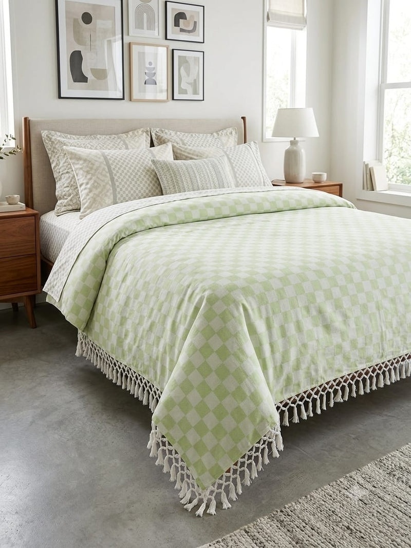 Checkered Bhagalpuri Handwoven Cotton Chadar