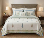 Handblock Cotton Quilt Bedcover