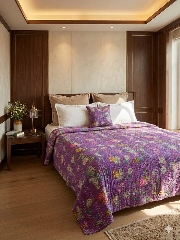 Luxury Handicraft Pure Cotton Kantha Bardcover