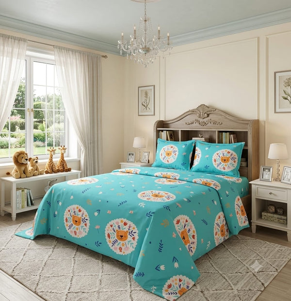 Premium Pure Cotton Kid's Bedsheet