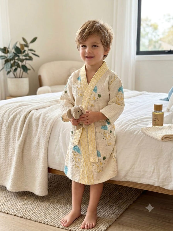 Kid's Cotton Bathrobe