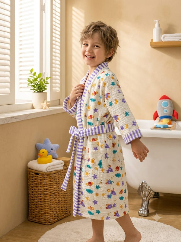 Kid's Cotton Bathrobe
