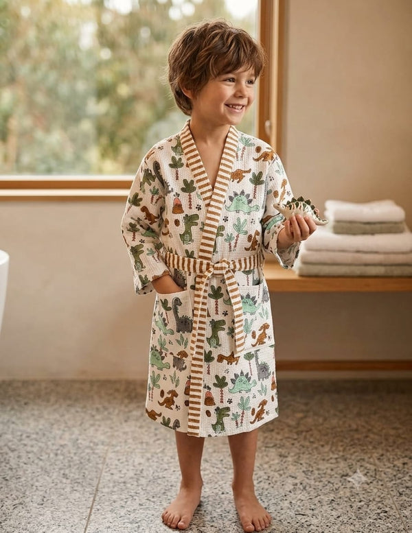 Kid's Cotton Bathrobe