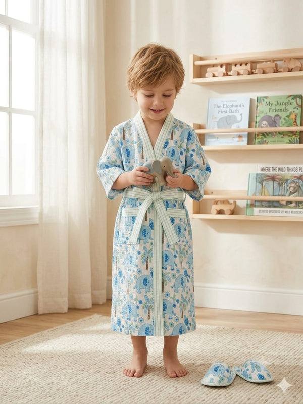 Kid's Cotton Bathrobe