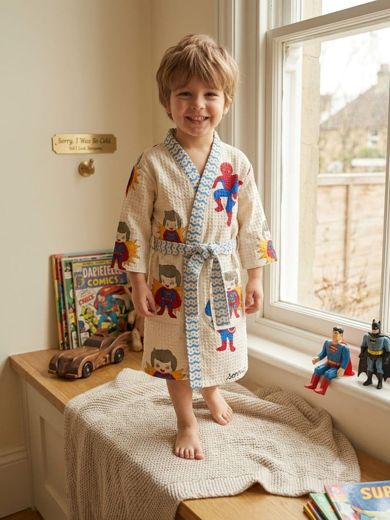 Kid's Cotton Bathrobe