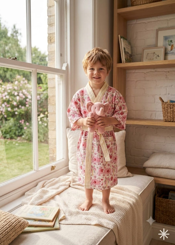 Kid's Cotton Bathrobe