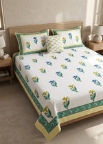 Handblock Cotton Bedsheet