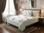 Handblock Cotton Bedsheet Set – Super King Size (108 × 108 Inches)
