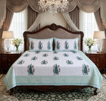 HandBlock Cotton Bedsheet Set- Super King Size ( 108 * 108 inches)