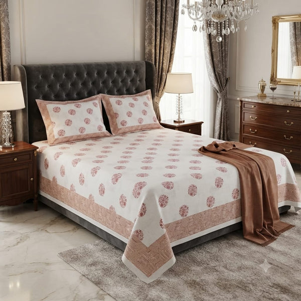 Pure Cotton Single Bed Topsheet Pair