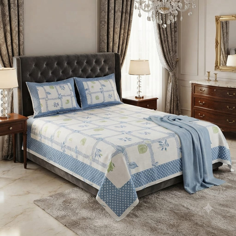 Pure Cotton Single Bed Topsheet Pair