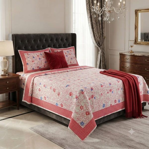 Pure Cotton Single Bed Topsheet Pair