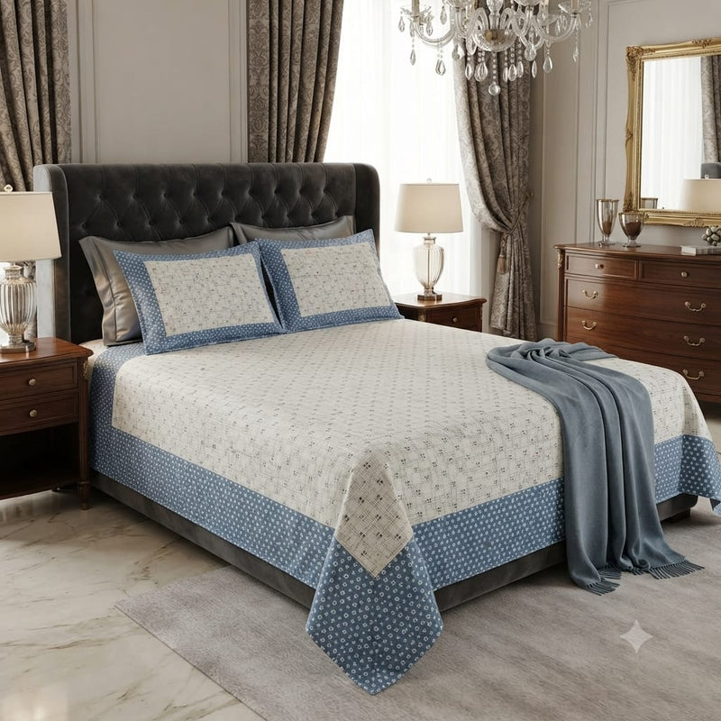 Pure Cotton Single Bed Topsheet Pair