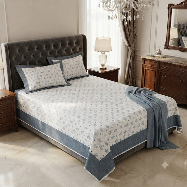 Pure Cotton Single Bed Topheet Pair