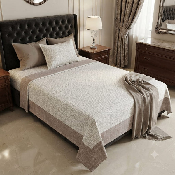 Pure Cotton Single Bed Topsheet Pair Set