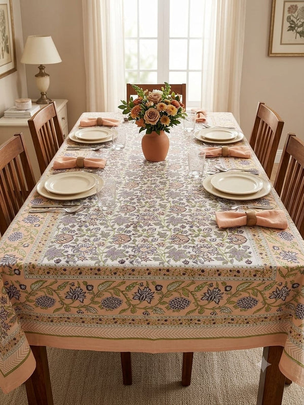 Premium Cotton Table Cover 6 Seater