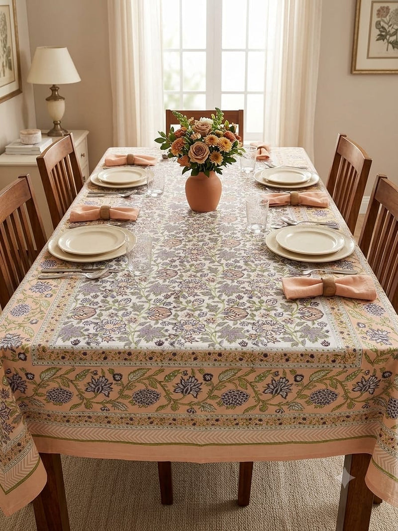 Premium Cotton Table Cover 6 Seater