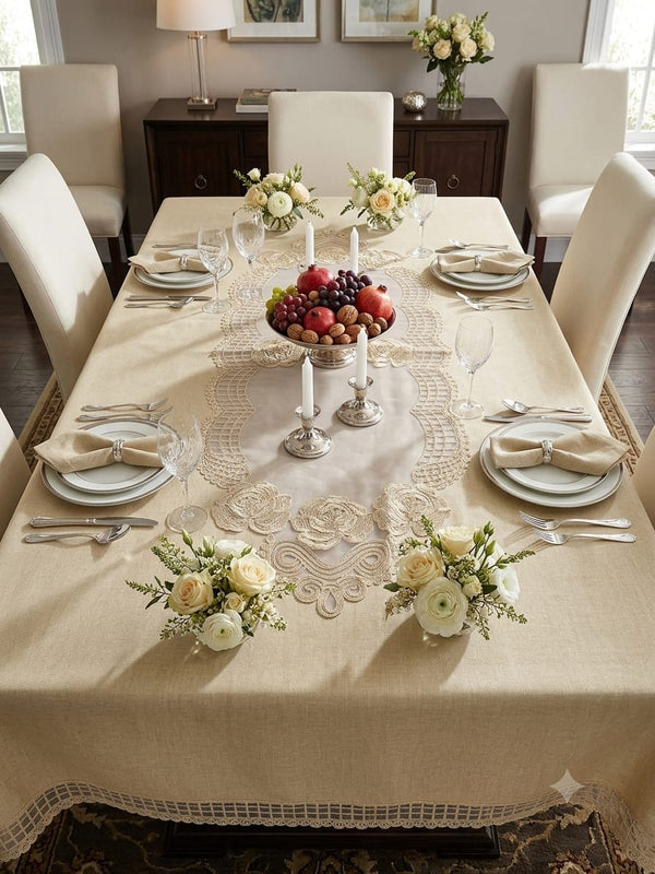 Premium Cotton Table Cover 8 seater